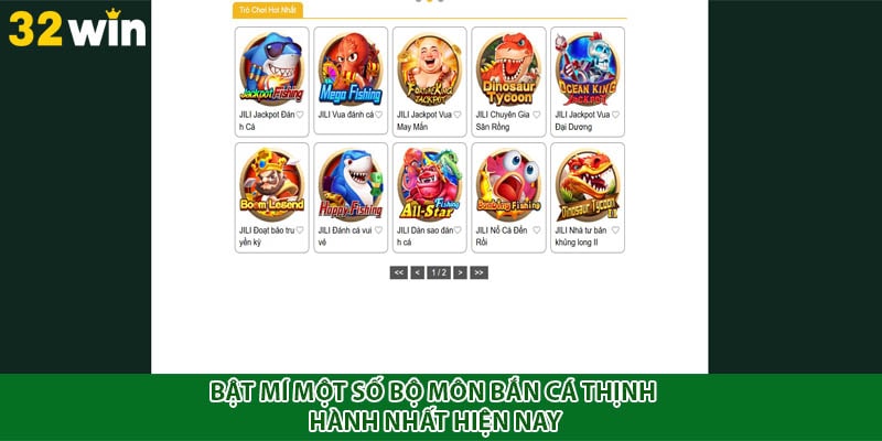 Bật mí một số bộ môn bắn cá thịnh hành nhất hiện nay