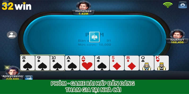 Phỏm - game bài hấp dẫn đáng tham gia tại nhà cái